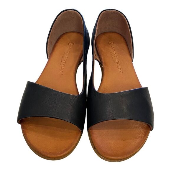 UNITY in DIVERSITY Women's Kira 171 Black Leather Sandals Flats 37 6.5 7 - Picture 3 of 7